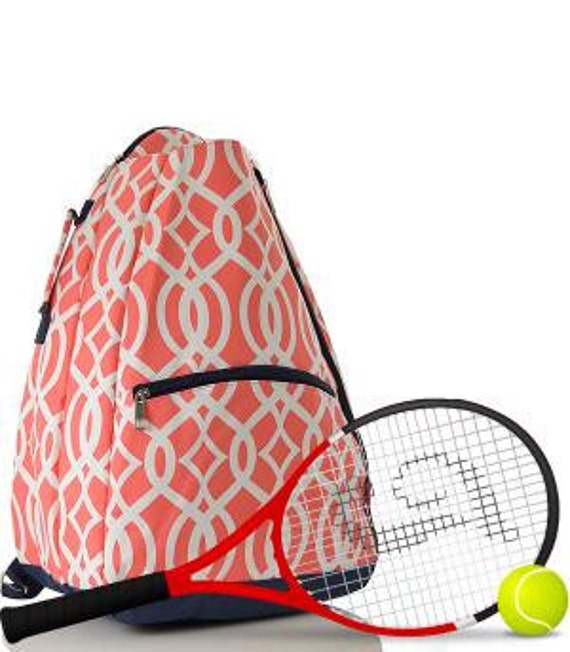 Personalized Tennis Bag Tennis Back Pack by SoBlessedMonogrammed