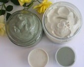 Green&Kaolin Clay Mask, Gift set, Face Mask, Vegans, Handmade, 2 oz, custom order