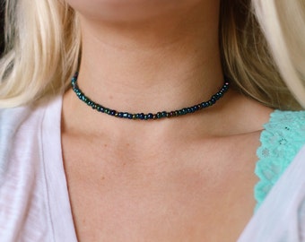 Mermaid Gypsy holographic choker necklace