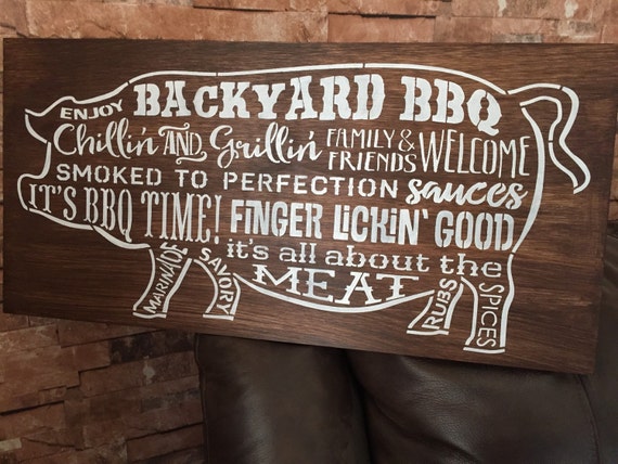 Backyard BBQ Food Kitchen Family Party Outdoor Rustic by KHRustics