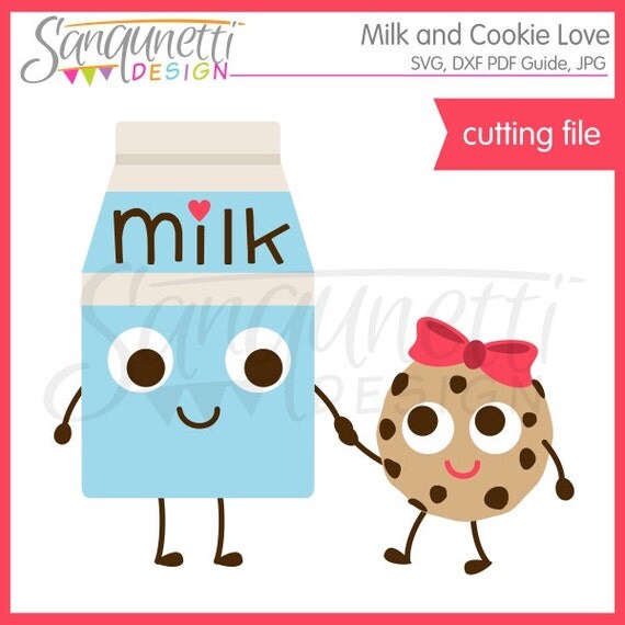 Download Milk and Cookies SVG dxf Milk and Cookies cutting file SVG