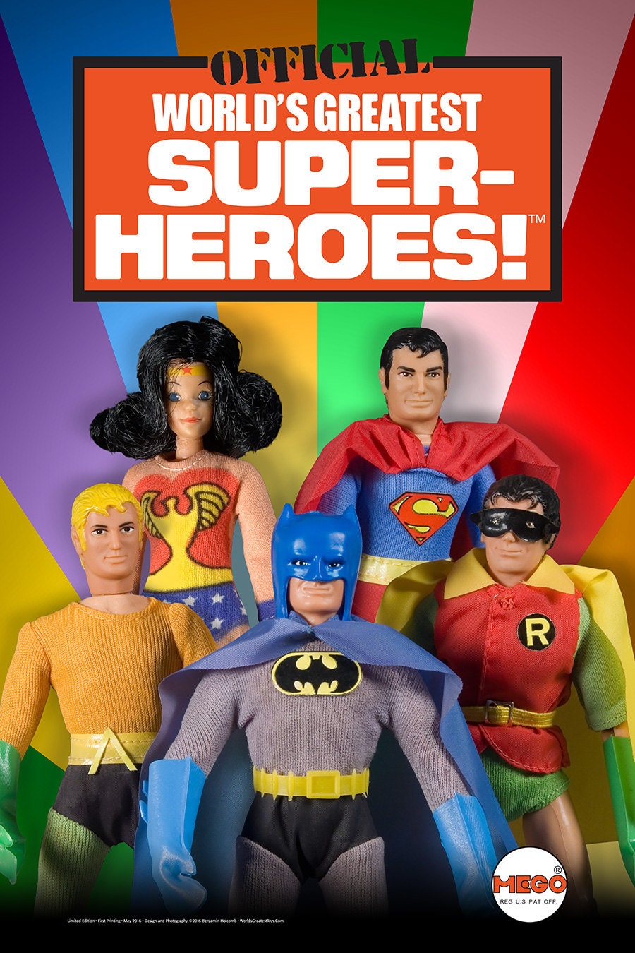 Mego World's Greatest Super-Heroes Art 24x36 Print by Createteria