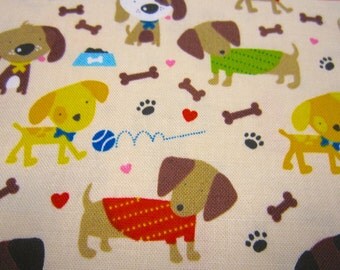 Dog Cotton Fabric Called Rover Designed by Bella Blvd for Riley Blake Designs