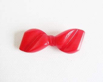 80s • Vintage • Brooch • Vintage Brooch • Red Brooch • Bow Pin • Red Bow Pin • Red Bow Brooch • 80s Red Brooch • Vintage Bow Brooch • Pin