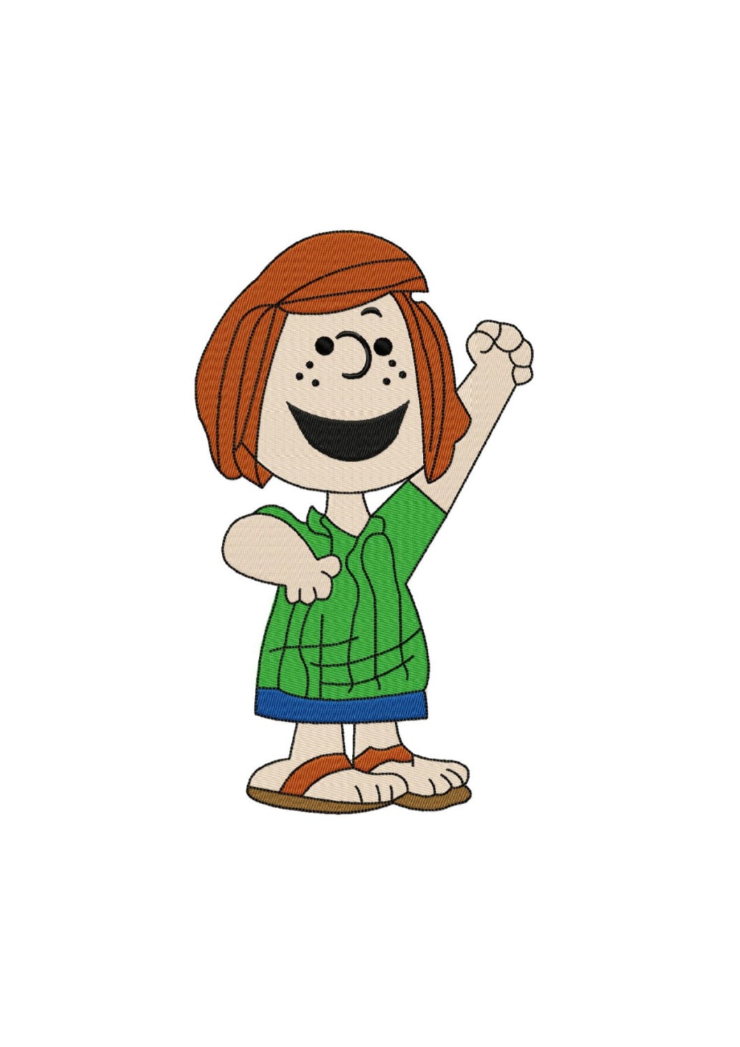 Peppermint Patty Solid Fill Machine Embroidery DESIGN NO 585   Il Fullxfull.911285829 A91a 