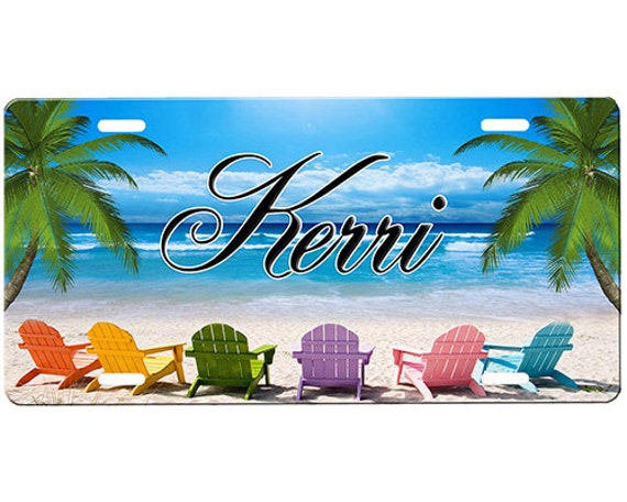 Beach Chairs License Plate
