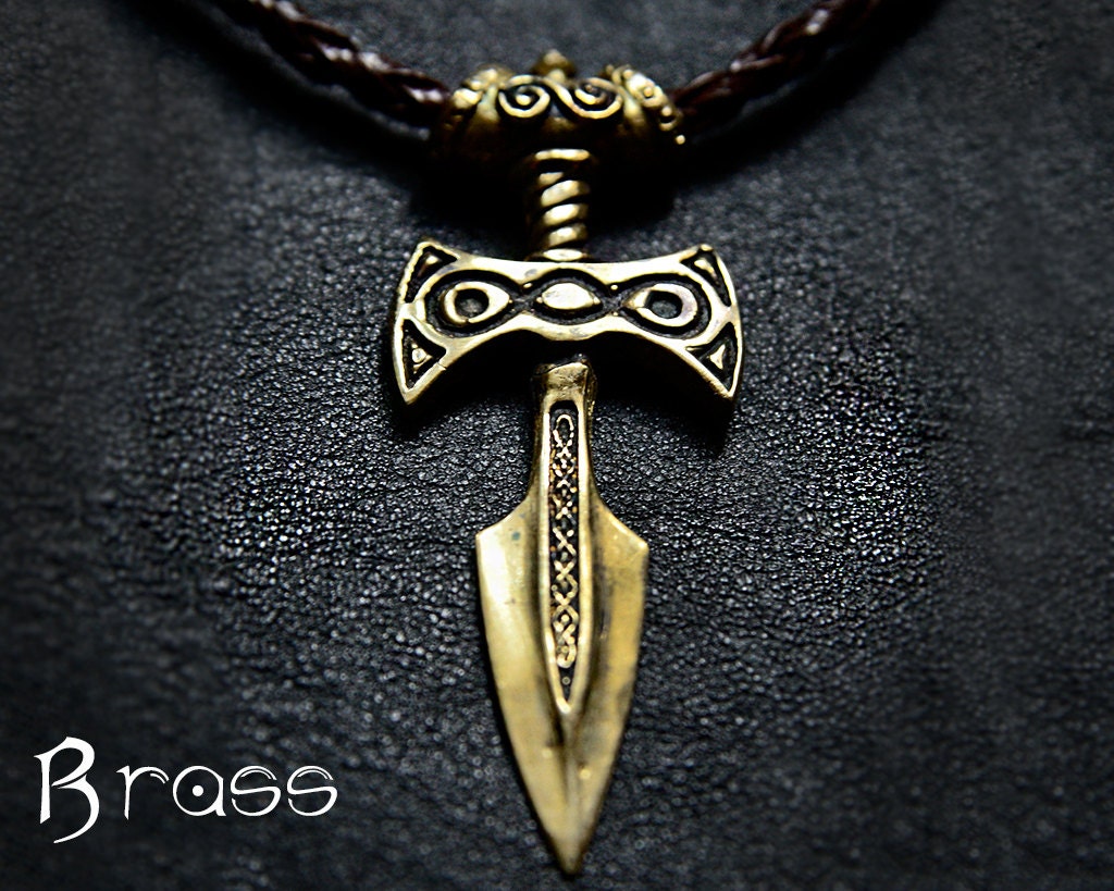 Brass Amulet of Talos Handmade Elder Scrolls Inspired Skyrim
