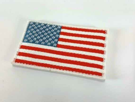 Velcro Flag Patches 2x3 inch / 5x7.7 cm Embroidered by MIaK9