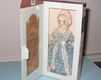 1976 Bicentennial Commemorative Hallmark Martha Washington Collectible Cloth Doll - Patriotic