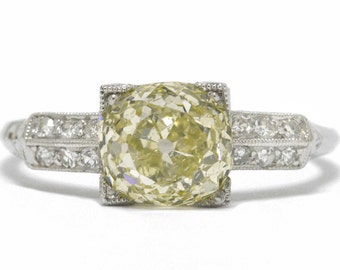 Heirloom estate engagement rings