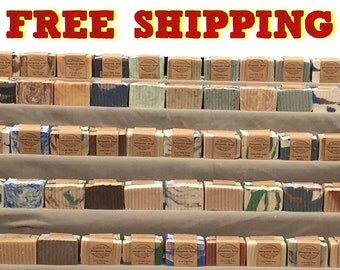 Pick 10 Handmade Soaps, Mix And Match Your Choice Of MANY Varieties And Get FREE shipping - All Natural Homemade & Handcrafted Soaps
