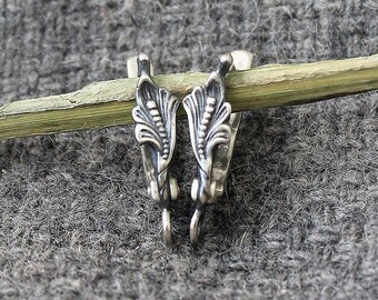 Leverback Earrings Sterling Silver 925 1 pair, Sterling Silver Earrings, Leverbacks Earrings Sterling Silver, Leverback Earrings Components