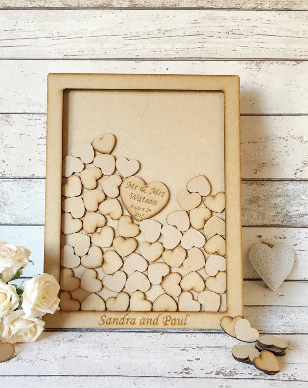 Wedding drop box dropbox wedding guest book wooden