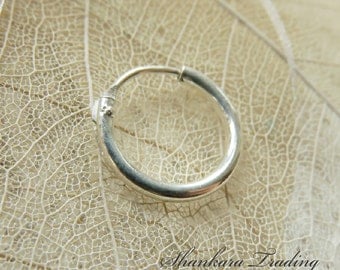 Silver Nose Ring, 925 Sterling Silver Nose Ring, Indian Nose Ring, Ethnic Nose Ring, Nose Jewelry