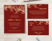 Printable wedding invitation templates by ConnieAndJoan on Etsy