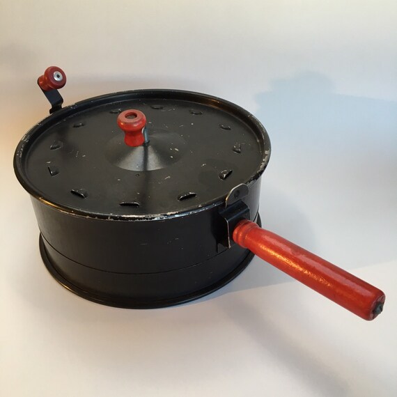 Vintage Stovetop Coffee Bean Roaster Antique Metal