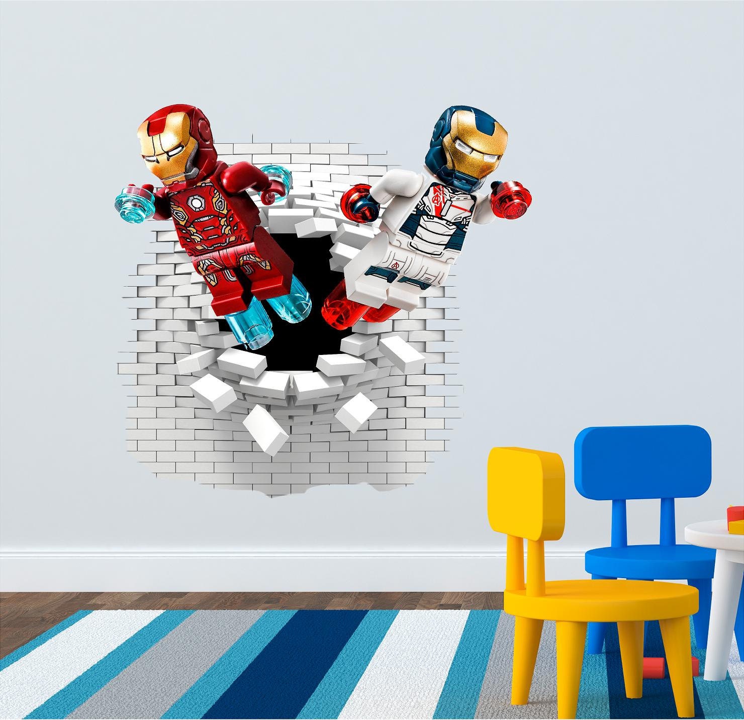 Lego Iron Man Wall decal great for the kids room. by ArtogText