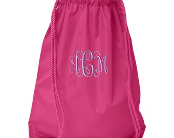 Monogrammed Drawstring Bag. Gym Bag. Personalized Bag. Personalized Drawstring Bag. Digital Camo Bag. Embroidered Monogram. 8881