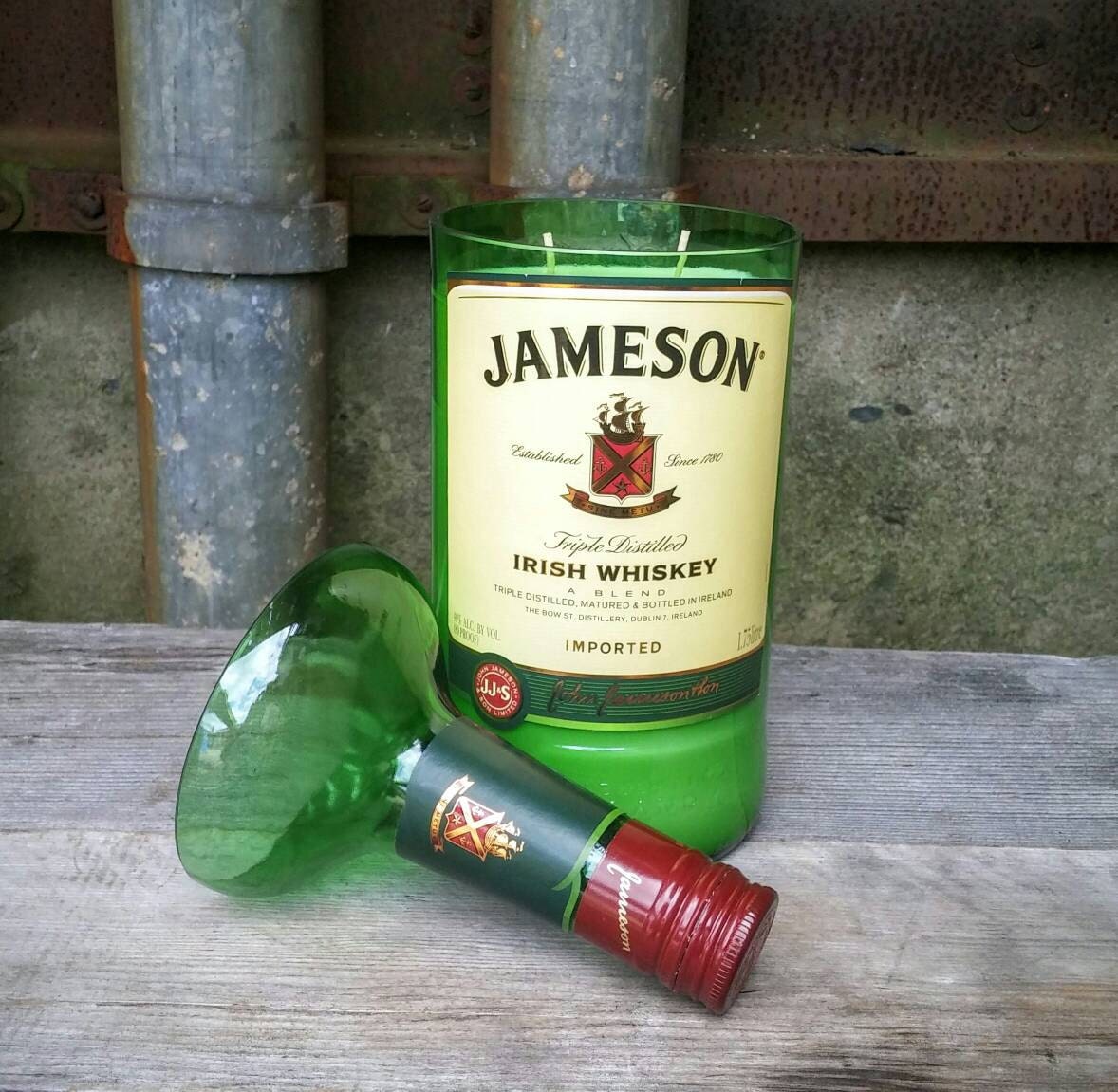 Jameson Irish Whiskey Liquor Bottle Candle Gaint 1.75 Liter