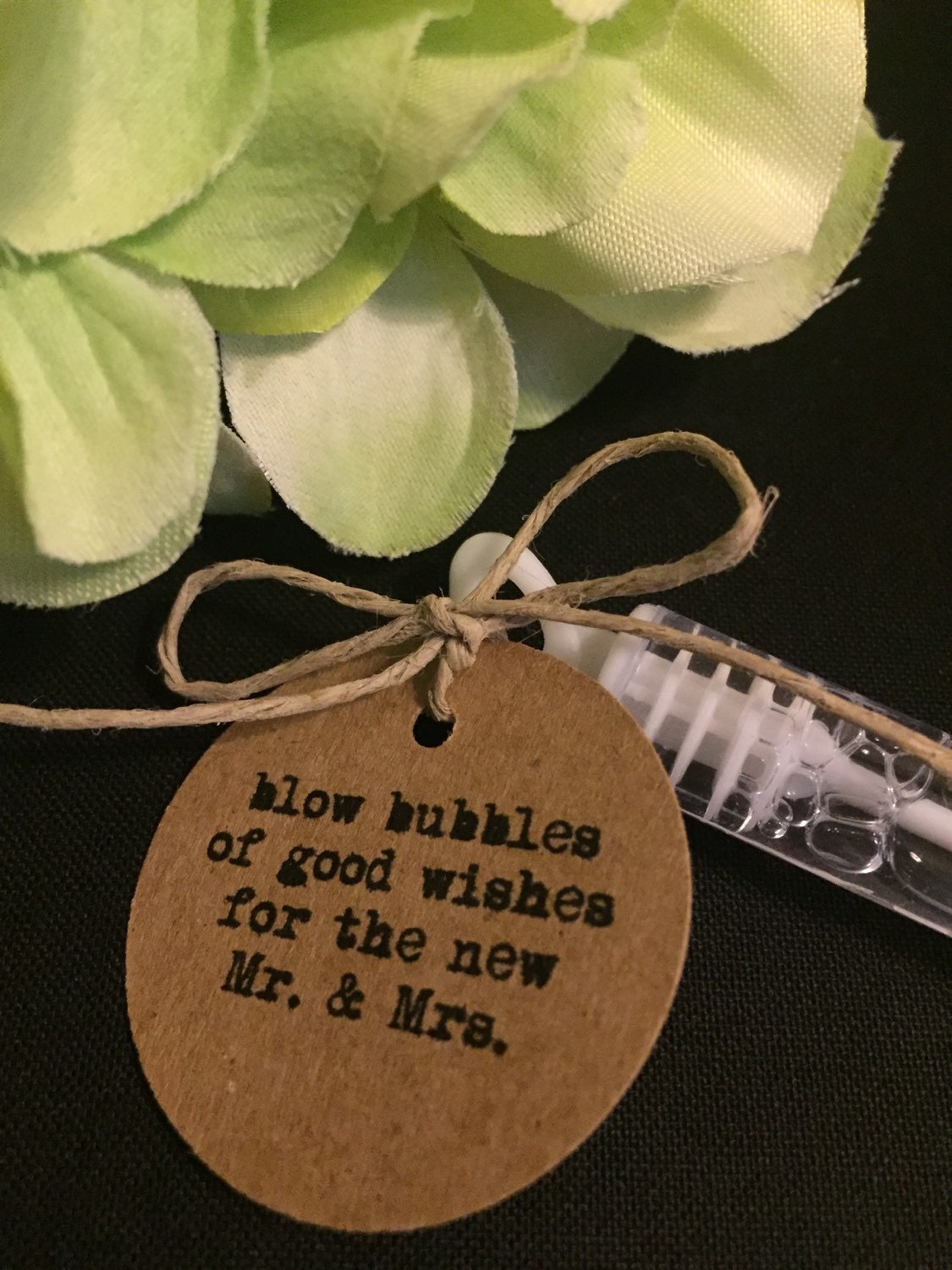 50 Rustic Wedding Bubble Tags