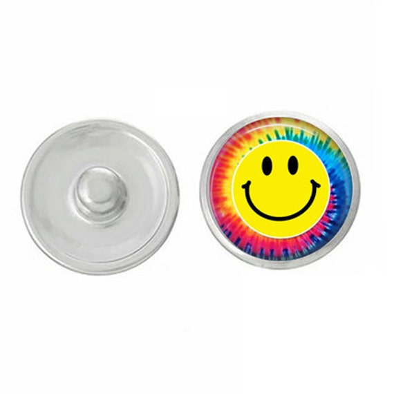 Smiles tie dye emoji snap emoji charm emoji jewelry emoji