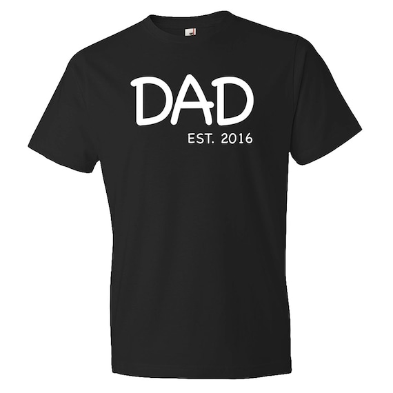 Dad Est 2016 Shirt Dad Established 2016 New Dad by oTZIshirts