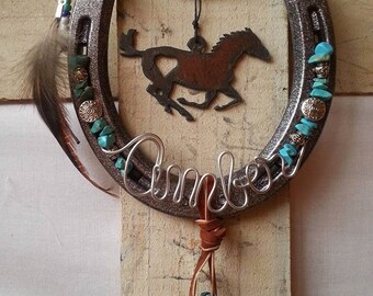 decorated horseshoe personalized gift equestrian gift horseshoe decor cowgirl gift horse - Horse Decor decorated horseshoe personalized gift equestrian gift horseshoe decor cowgirl gift horse - Horse Decor