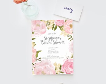 Bridal shower invitation, Hens invitation Bachelorette invitation, bachelorette invitations, Bridal shower invite, bridal shower invitations