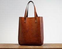 Popular items for leather tote bag on Etsy
