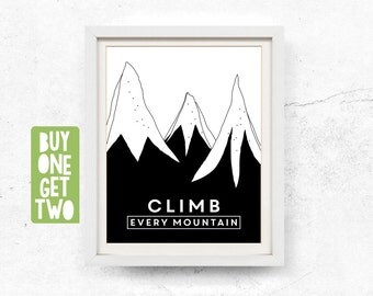 Climb every mountain | Etsy
