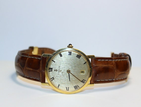 Vintage Corum Automatic watch 21 Jewels Swiss 18 karat gold Men's Watch Deployment Buckle