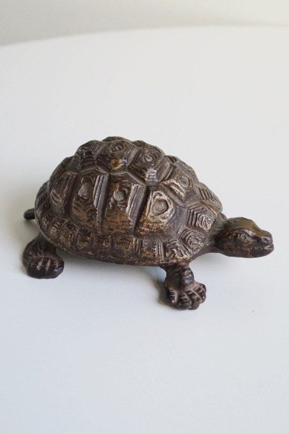 Brass Turtle Figurine Vintage Brass Figurine