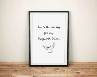 Hogwarts Letter, Harry Potter Letter, Harry Potter Printable, Harry Potter Instant Download, Harry Potter Inspired Print, Harry Potter Decor