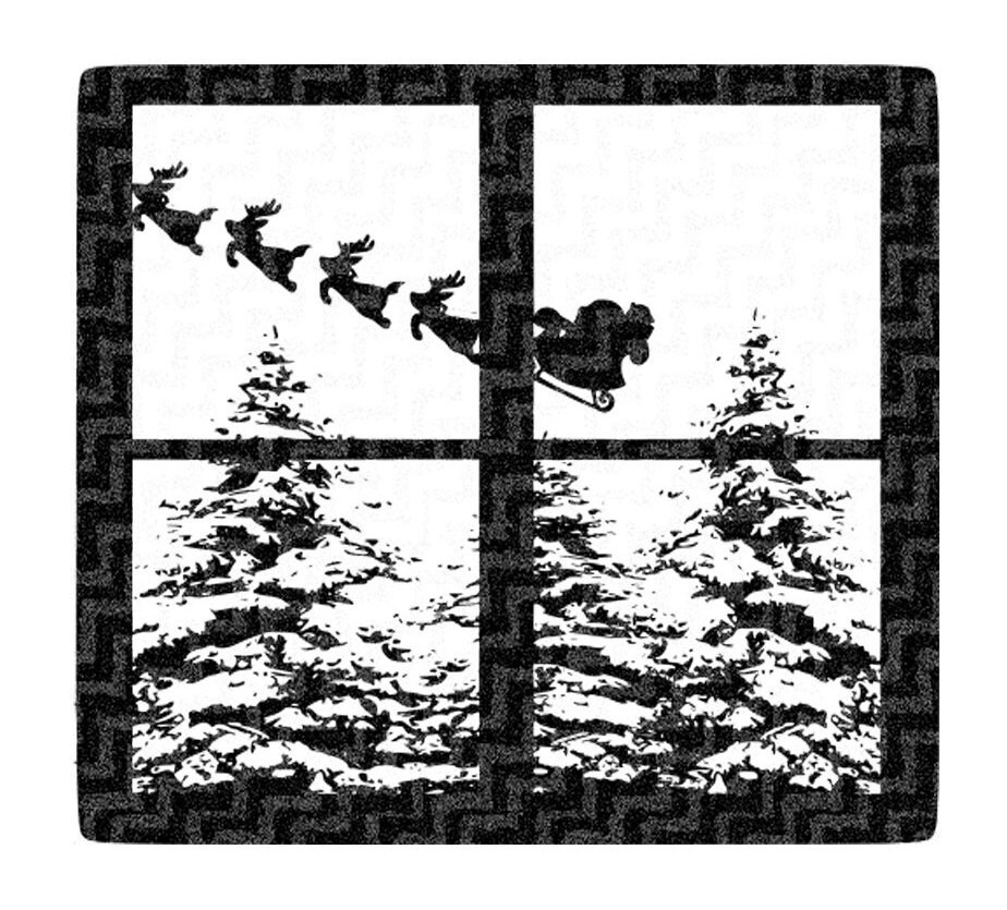 Download Christmas Svg File Santa Scene Cutting File Glass Block ...