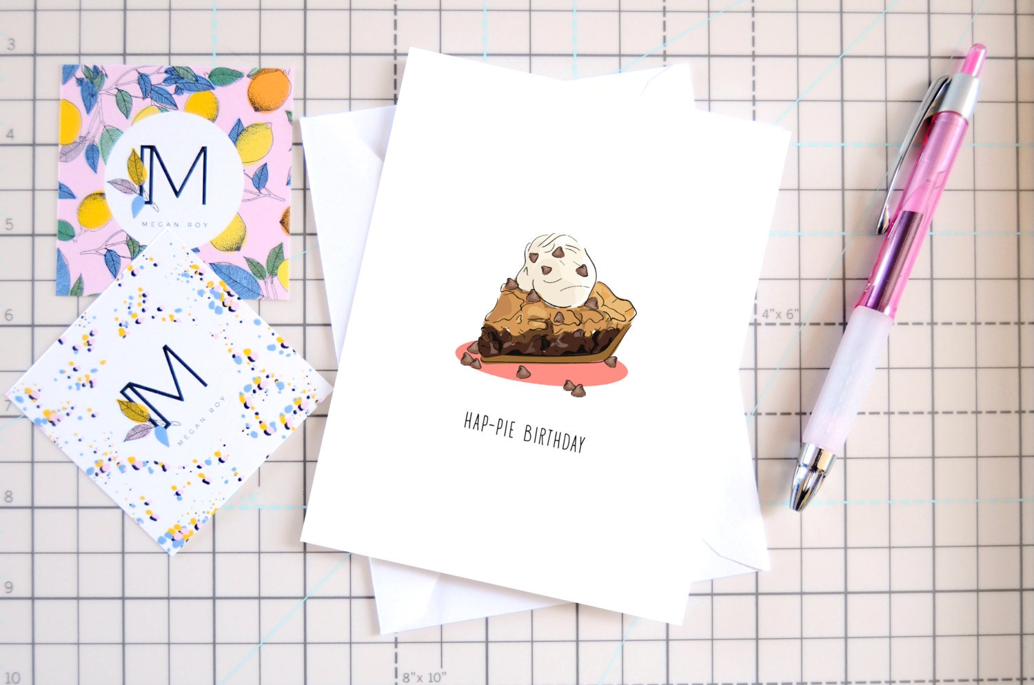 Funny Birthday Card Pie Food Pun Birthday Cake Dessert