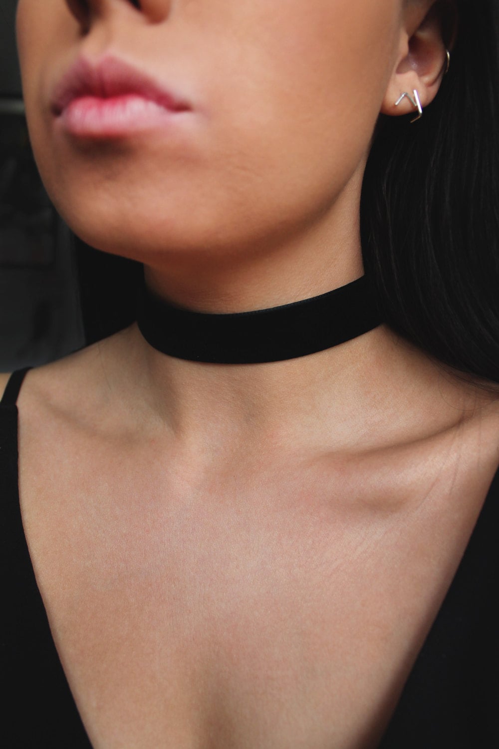 Thick Velver Black Choker Necklace