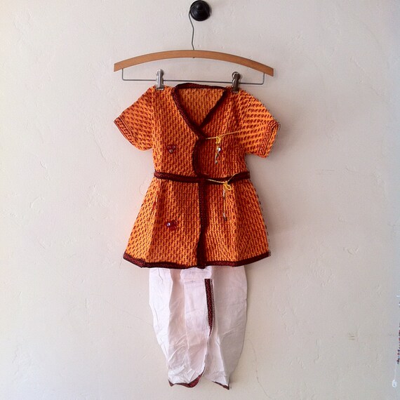 IndiaChic Girls Festive Indian Top & Pant Set by IndiBluBoutique