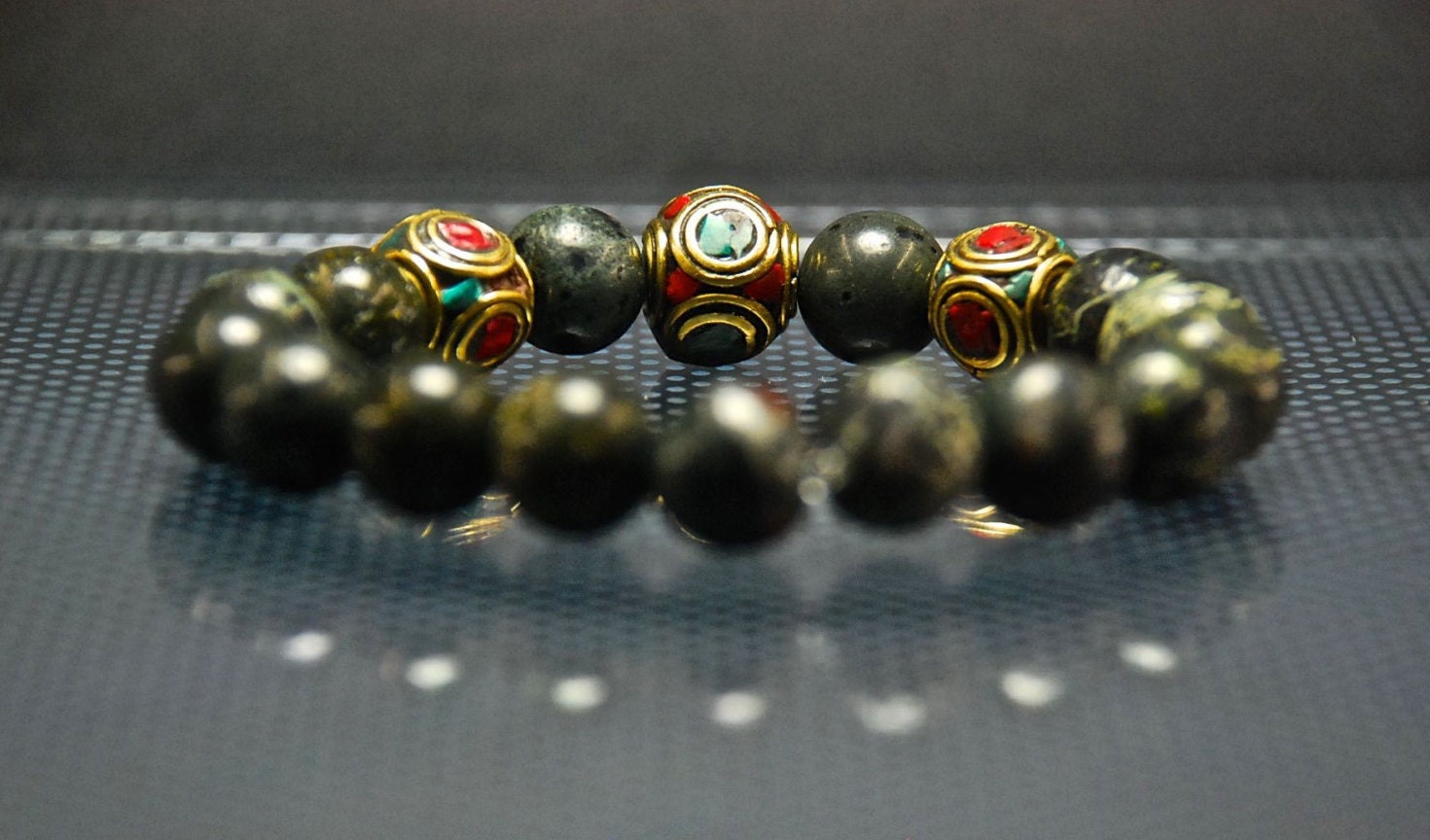 Unisex Bracelet JeweleryBrown Multicolor by aegisjewelry on Etsy