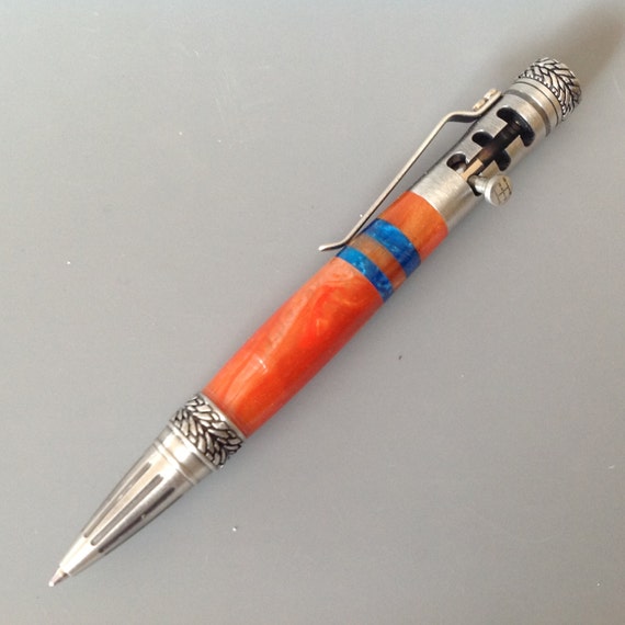 stationery gifts him for bolt men, for him, gifts for gifts action pen, handmade Custom pen,