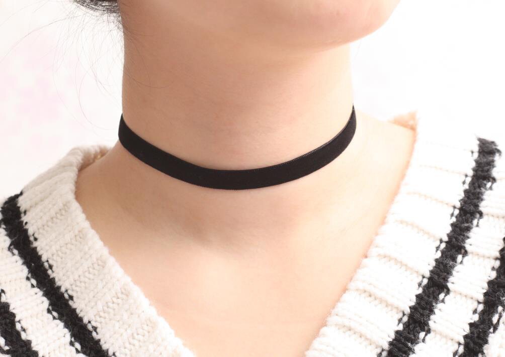 Black Velvet Choker Basic Velvet Choker Simple Choker