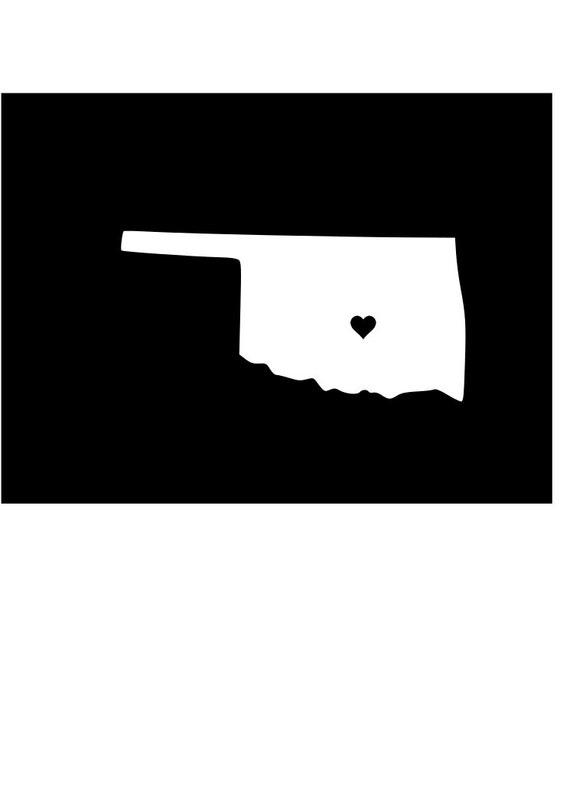 Oklahoma state car decal Oklahoma OK window by JAMLEEWicks