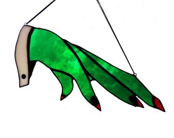 Witch Hand Sun Catcher Stained Glass Art