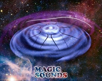 Hand steel tongue tank space drum light percussion instrument for meditation 11-12"