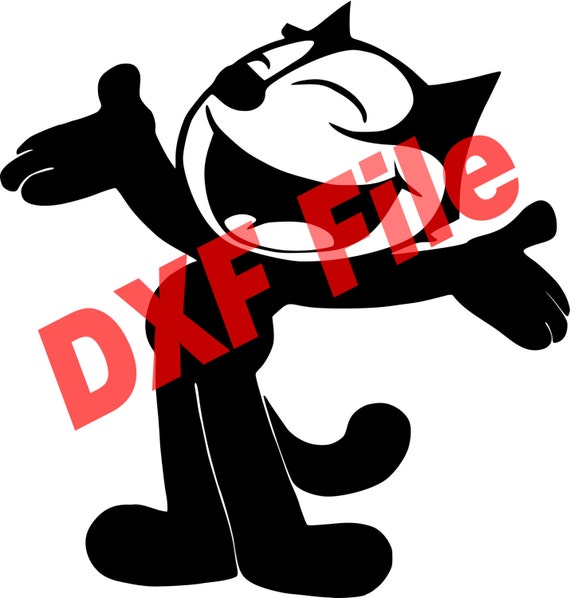 Download Format .dxf Felix cat disney. CNC cutting file Vector vinyl