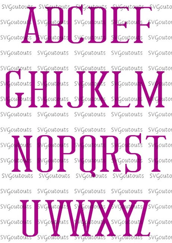 Download Tall Classic Font Monogram Alphabet Design, SVG, Eps, Dxf ...