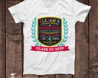 Last Day of Preschool Shirt - Last Day of School Chalkboard Shirt - Last Day of School Shirt - End of School Shirt - Custom Pre K T Shirt