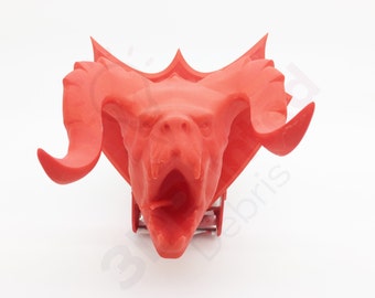 Mounted Deathclaw Head Hunting Trophy inspired by Fallout Series