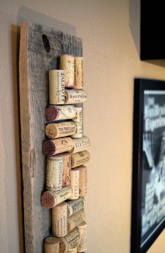 Items similar to Wine Cork Bulletin Board // Get organized with