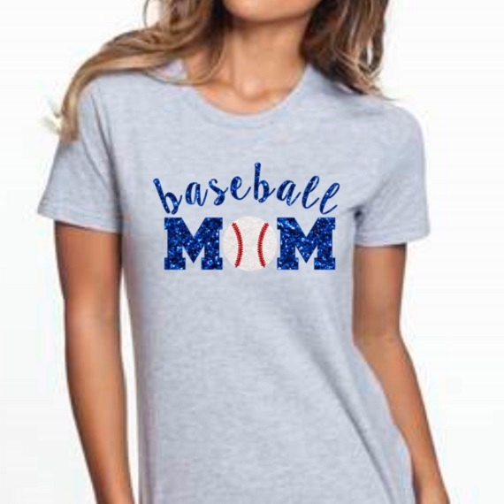 Glitter Baseball Mom Shirt Glitter Baseball by SouthernCustomTees