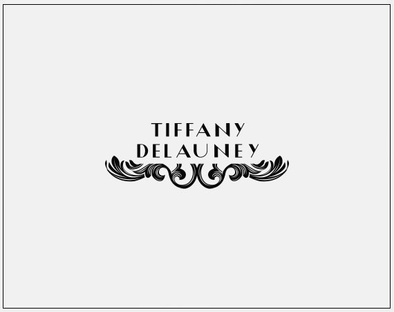 Premade Logo Design // Baroque Logo // Elegant Logo // Filigree Logo ...